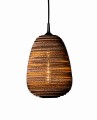 Wisząca lampa z tektury ORGANIC M.jpg
