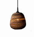 Wisząca lampa z tektury ORGANIC S.jpg