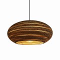 Wisząca owalna lampa z tektury STONE 55_4.jpg