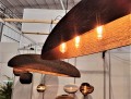 Podłużna lampa wisząca z tektury TABLO XL
