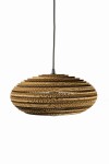 Owalna lampa wisząca z tektury - STONE 35