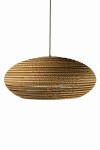 Owalna lampa wisząca z tektury - STONE 55